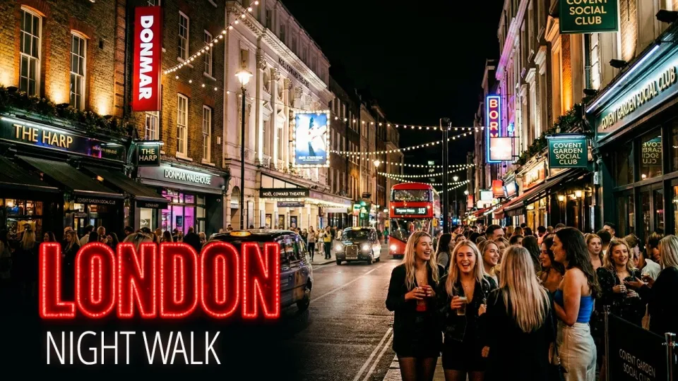 London Walking Tour in 2026 Exploring West End Piccadilly Circus and Soho by Night